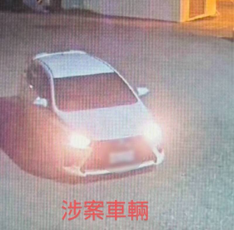 警方掌握作案车辆监视画面,以车追人。(马公警分局提供) 警方掌握作案车辆监视画面,以车追人。(马公警分局提供)