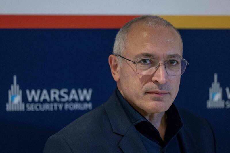 俄罗斯前首富霍多科夫斯基（Mikhail Khodorkovsky）被普廷关了10年，后来流亡海外。（法新社资料照）