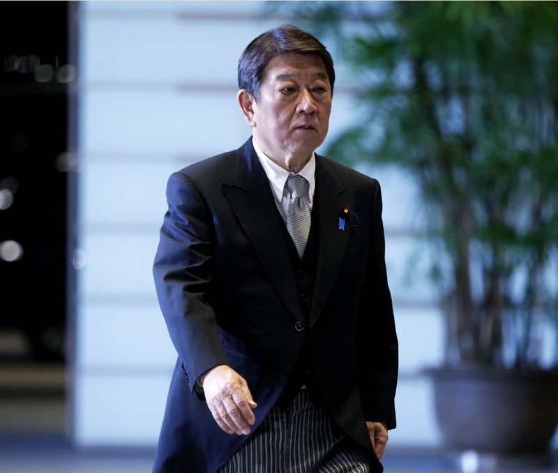 日本外务大臣茂木敏充。（彭博）