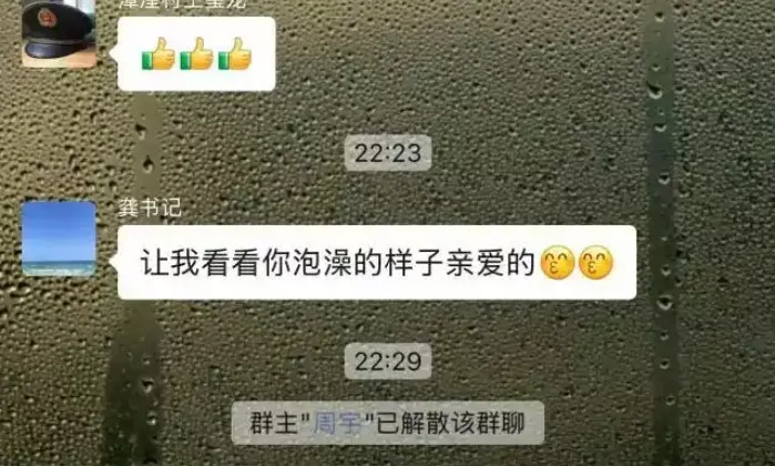 江苏一党委书记工作群发“看看你泡澡的样子”引热议