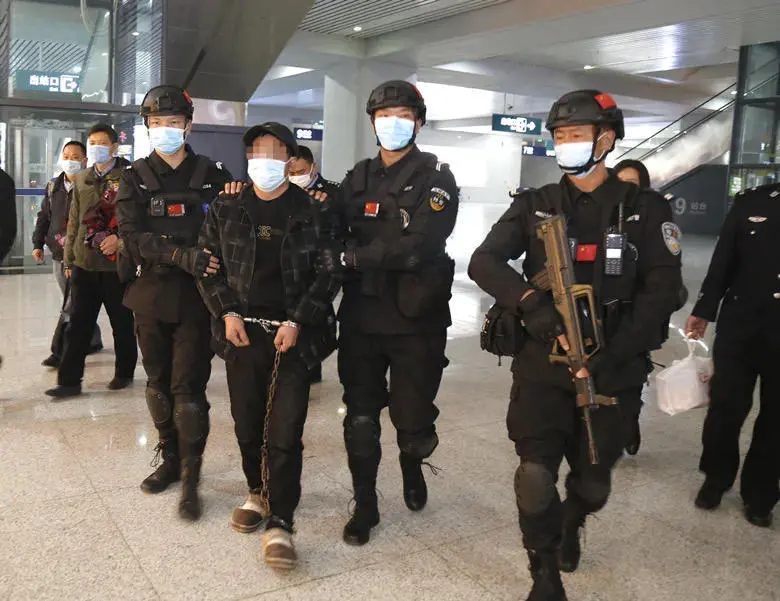 ▲田某明落网 图据华宁警方
