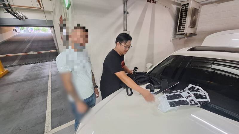 新庄区今天上午惊传枪击恐吓,警方赶抵救人,迅速逮6嫌。(记者吴仁捷翻摄) 新庄区今天上午惊传枪击恐吓,警方赶抵救人,迅速逮6嫌。(记者吴仁捷翻摄)
