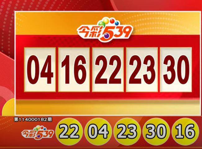 今彩539、39乐合彩开奖号码。(撷取自三立iNEWS《全民i彩券》) 今彩539、39乐合彩开奖号码。(撷取自三立iNEWS《全民i彩券》)