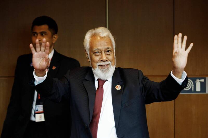 东帝汶总理古斯茂(Xanana Gusmao)表示,该国加入东协堪称「美梦成真」。(彭博) 东帝汶总理古斯茂(Xanana Gusmao)表示,该国加入东协堪称「美梦成真」。(彭博)