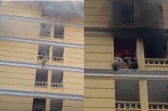 曼谷饭店窜火狂烧！房客慌逃阳台画面曝 53岁爸失足坠楼亡