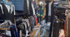 台北五分埔商圈服饰店仓库惊传火警 1妇人跌倒遭灼伤