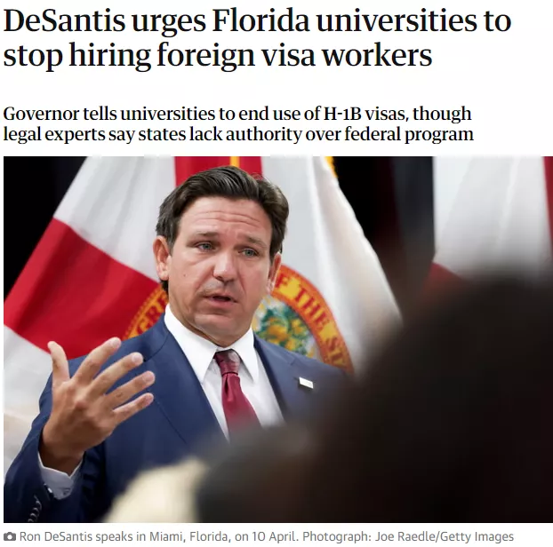 佛州叫停大学H-1B签证，全美移民圈哗然！