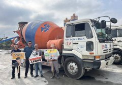 防范大型车肇事  台南白河警宣导列车开进混凝土厂