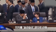 外交手段灵活 高市早苗「滑椅子」找印尼总统聊天