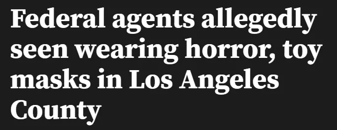 ICE探员万圣节扮鬼抓非法移民,引发公众质疑