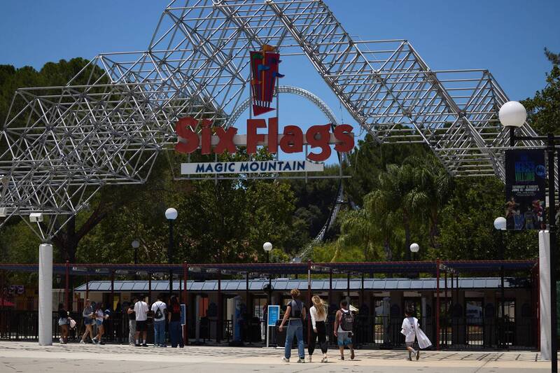 美国开业50年的「六旗美国乐园」，在本月走入历史。（欧新社）