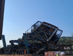 南韩蔚山火力发电所建物坍塌 疑6人被活埋