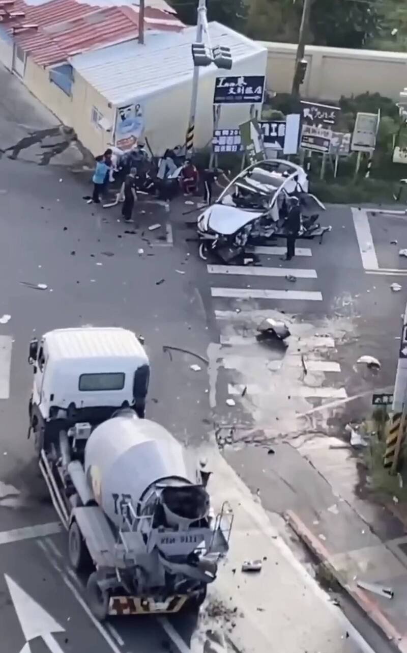 特斯拉严重车祸案件酿一死七伤。（资料照，民众提供）