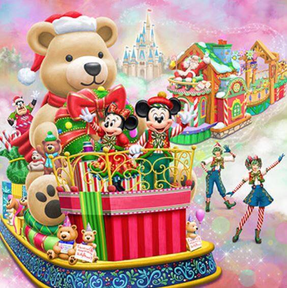东京迪士尼10日公布耶诞游行活动，以玩具为主题。（撷取自东京迪士尼官网）
