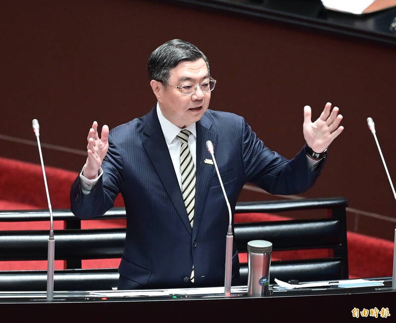 行政院长卓荣泰指101是国家的门面，不能让它变成诈骗。（记者王艺菘摄摄）