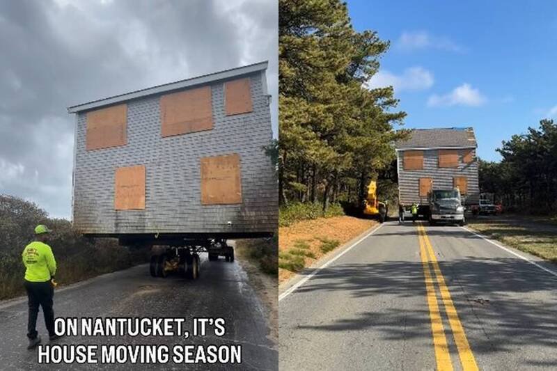 美国南塔克特岛一栋市值500万美元的豪宅，只要将房屋搬走，就能免费送给你。（图截自IG／@nantucketcurrent）