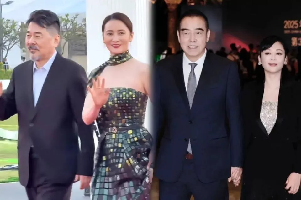 同是大美人嫁老男人，50岁蒋勤勤与56岁陈红同亮相金鸡