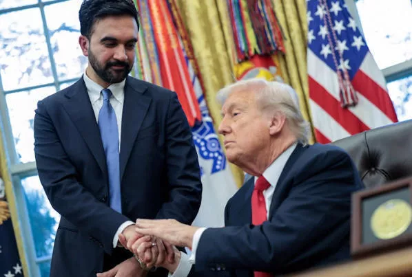 特朗普见“社会主义者”马姆达尼,两人“化干戈为玉帛”