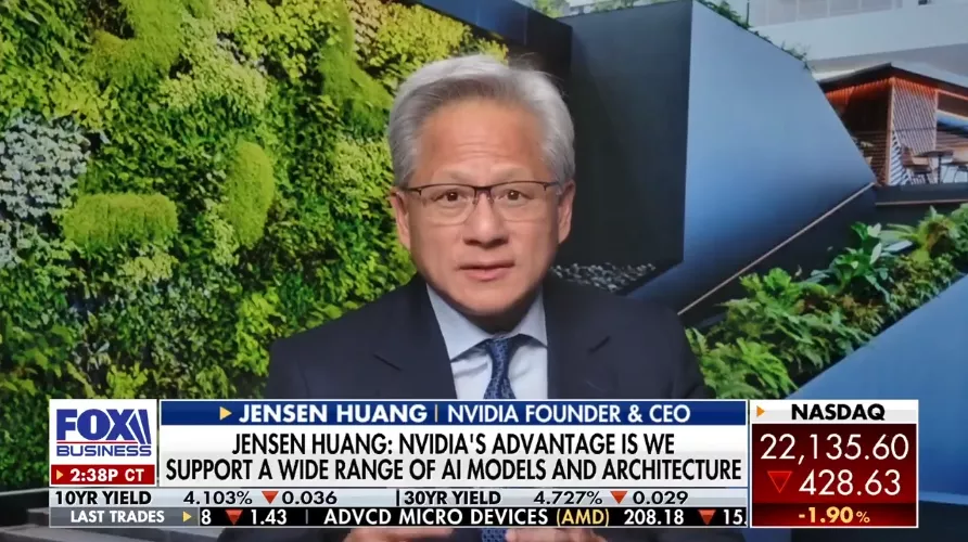 黄仁勋：我预测中国市场的销量将为零，下季度也是