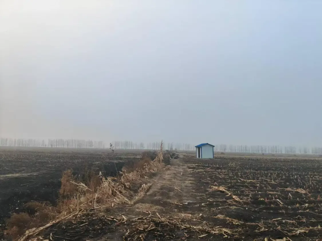 抗旱水源井周边根本没有电（记者 刘强摄）