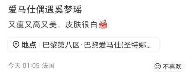 奚梦瑶巴黎爱马仕被偶遇，背65w+的名包