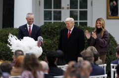 白宫感恩节火鸡赦免仪式 川普聚焦政治火药味浓