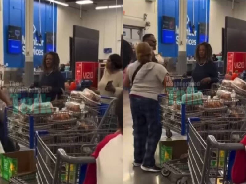 感恩节前夕，女子买下架上的所有烤鸡引起轩然大波。（撷取自IG@theneighborhoodtalk）