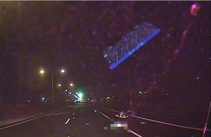 台19线云林元长段30日上午发生疑似肇逃事故，机车、脚踏车2骑士惨死。（民众提供）