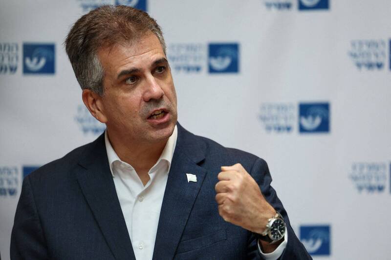 以色列国会批准1项法案，切断联合国近东巴勒斯坦难民救济工作署办公室的电力和供水。图为支持法案的以色列能源部长柯恩。（路透）