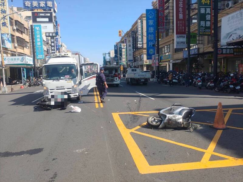 车祸现场。（图由民众提供）