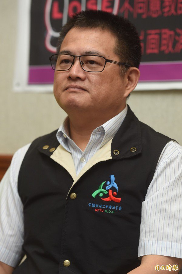 全教总期望年金改革委员会尽快进入实质讨论。图为全国教师工会总联合会理事长张旭政。（资料照，记者简荣丰摄）