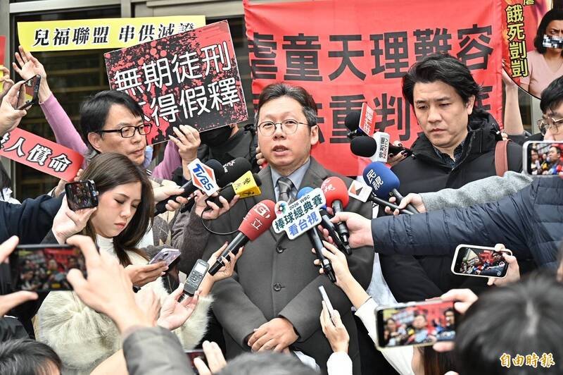 剀剀外婆的委任律师林帅孝。（记者涂建荣摄）