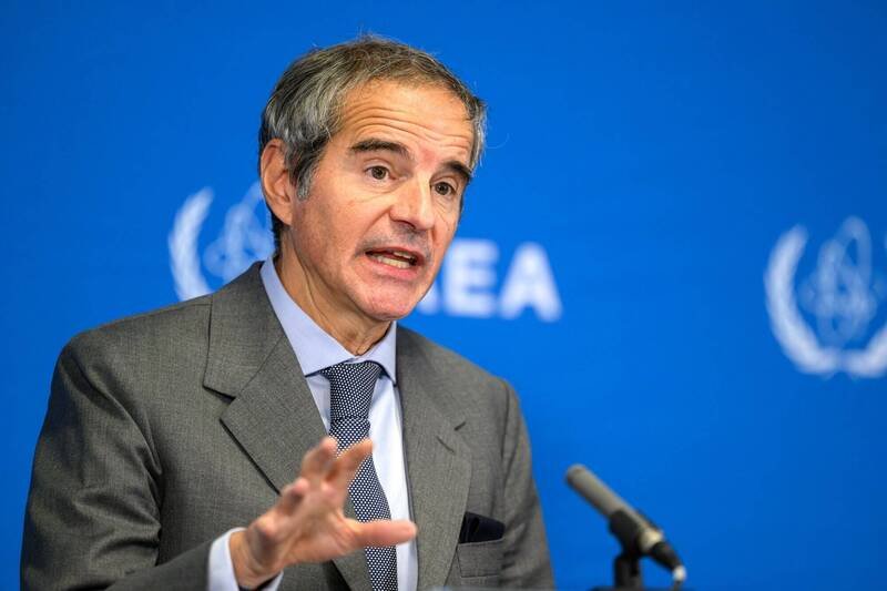 IAEA署长葛罗西2日证实，北韩似乎正运转位于平安北道宁边和平壤附近降仙园区的铀浓缩设施。（欧新社）