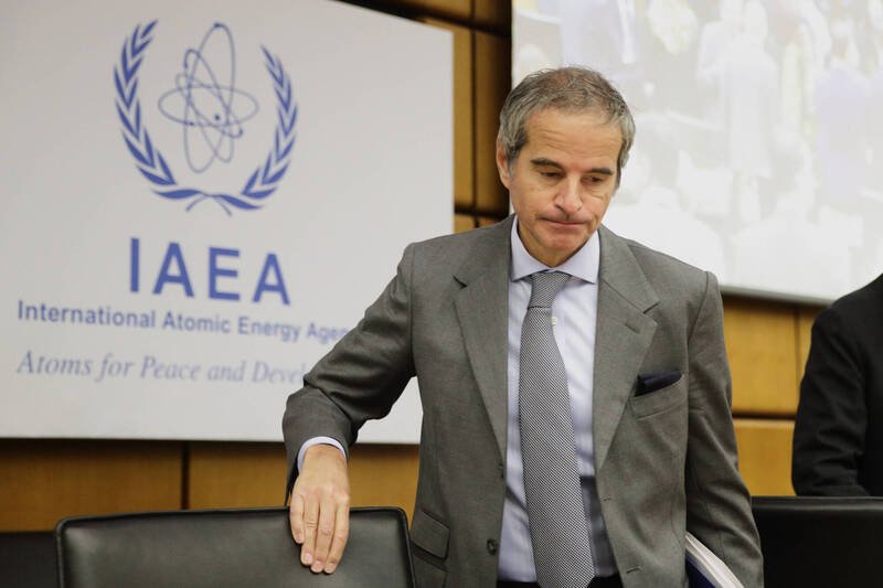 国际原子能总署（IAEA）代表今（2）日召开特别会议，讨论伊朗问题。图为国际原子能总署署长格罗西。（美联社）