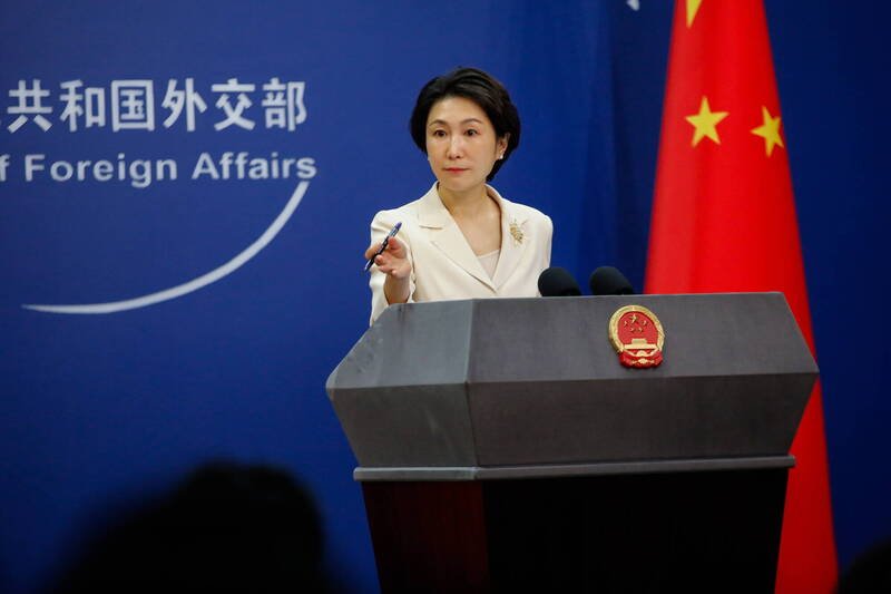 美以攻击伊朗，中国外交部在官网说，「中方呼吁立即停止军事行动」。图为发言人毛宁。（欧新社档案照）