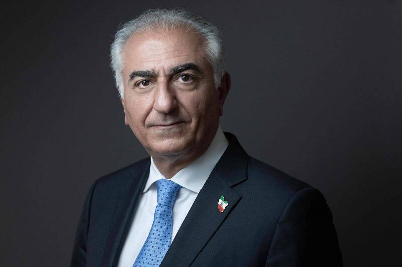 流亡海外的伊朗末代王储芮沙‧巴勒维（Reza Pahlavi）。（法新社）