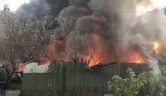 新庄废车工厂大火 新北、桃园五区居民防空污