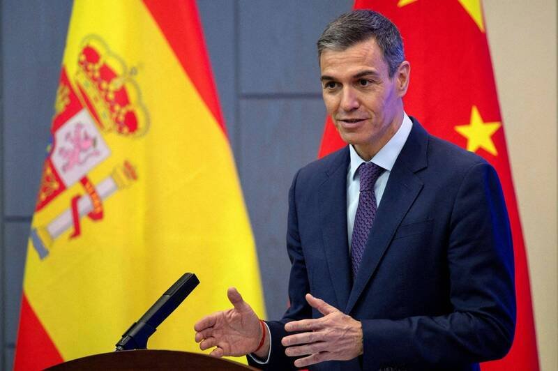 西班牙总理桑杰士。（路透）