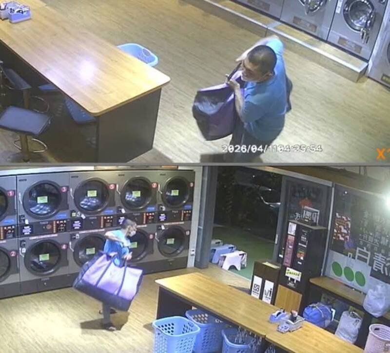 警方追缉自助洗衣店窃贼。（读者提供）